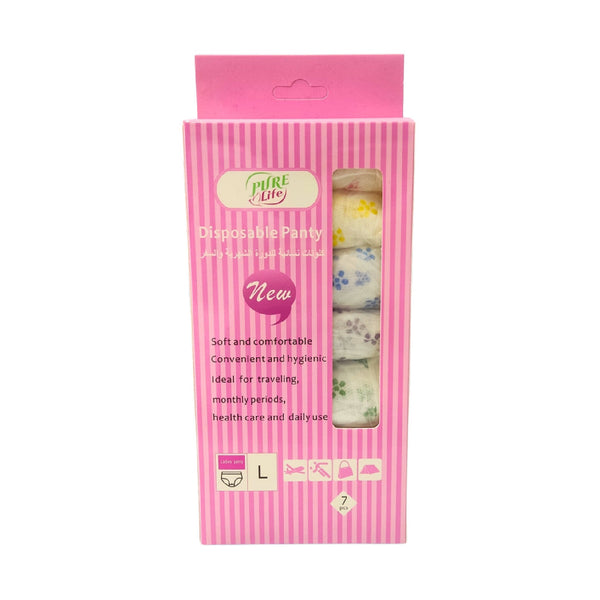 PURELIFE Disposable Panty Large 7pcs – Soft and Breathable Fabric