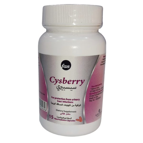 Fas, Cysberry, Promoting Healthy Urinary Tract - 15 Capsules