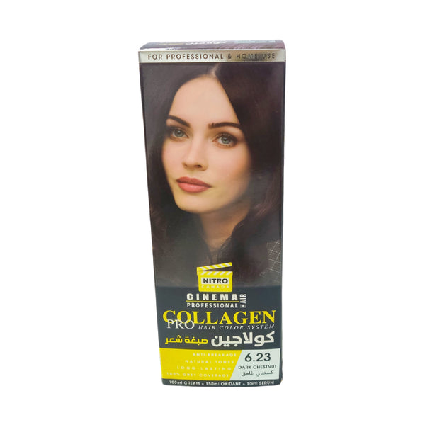 Collgen Pro Hair Color Dark Chestnut 6.23