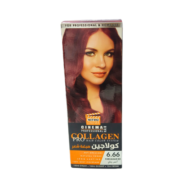 Collagen Pro Hair Color Pomegranate Red 6.66