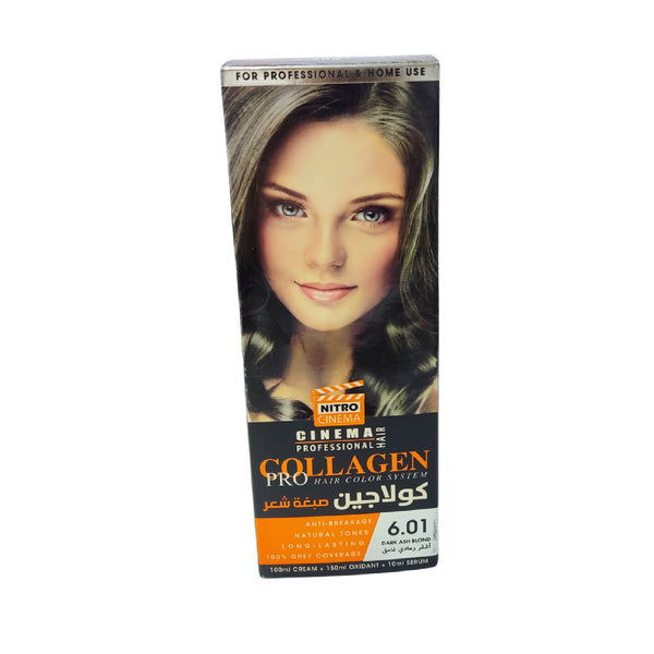 Collagen Pro Hair Color Dark Ash Blond 6.01