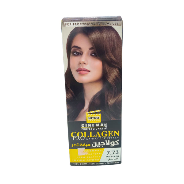 Collgen Pro Hair Color Hazelnut Blond 7.73