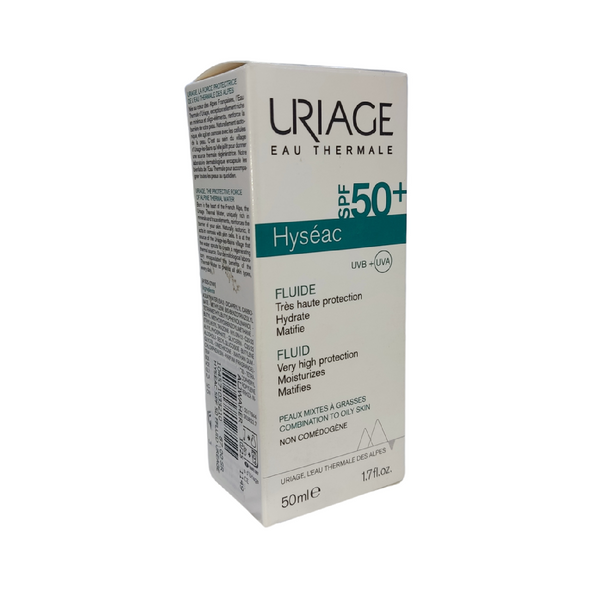 Uriage Hyseac Spf 50+ Fluid For Combination To Oily Skin 50 Ml