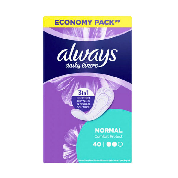 Always Pantyliners Normal – 400 Liners for All-Day Freshness