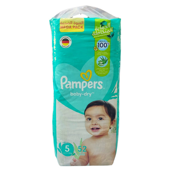 PAMPERS NO 5 JUMBO PACK, 52PCS
