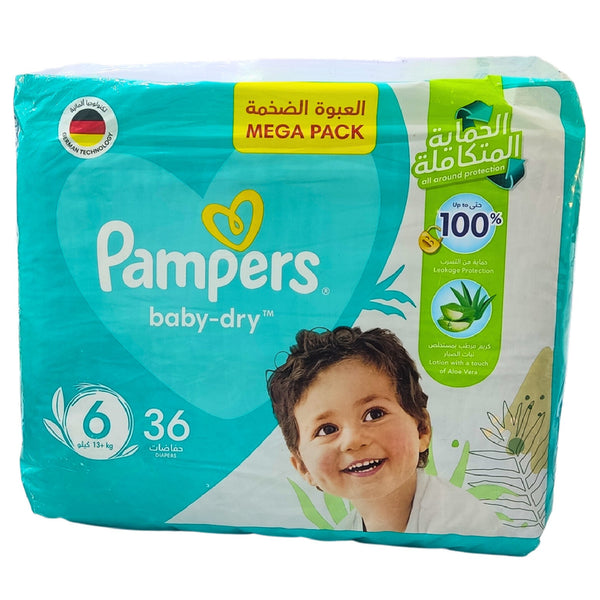 PAMPERS JUMBO NO 6 BABY DIAPERS – 36PCS