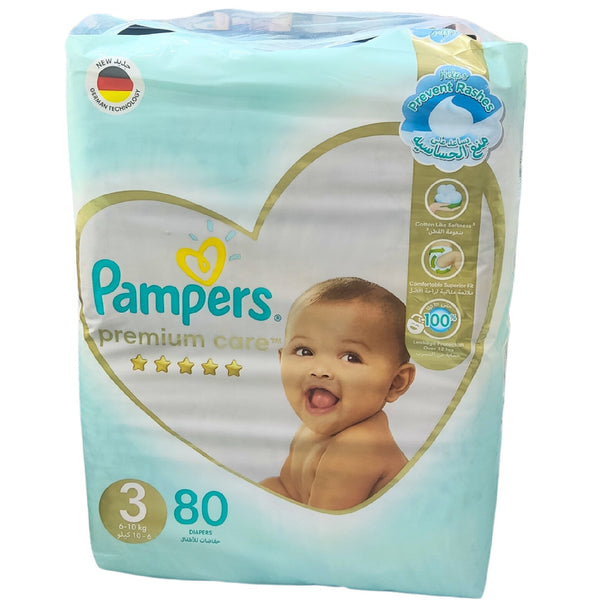 PAMPERS SIZE 3 WHITE MEGA 80PCS