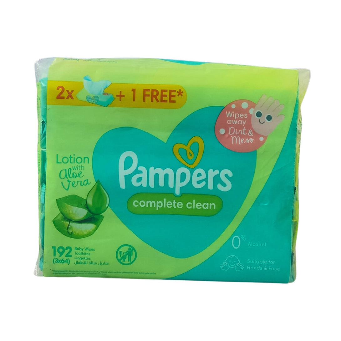 PAMPERS Fresh Wet Wipes 2+1 Free x 64 pcs