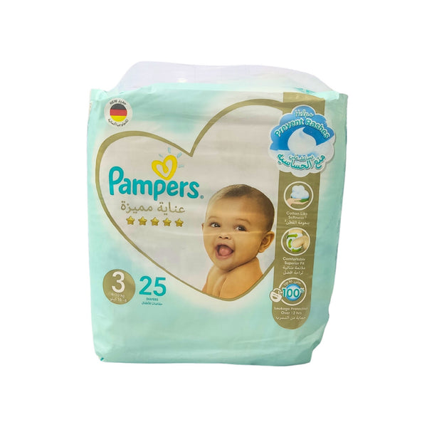 PAMPERS SMALL WHITE 3/25PCS DIAPERS