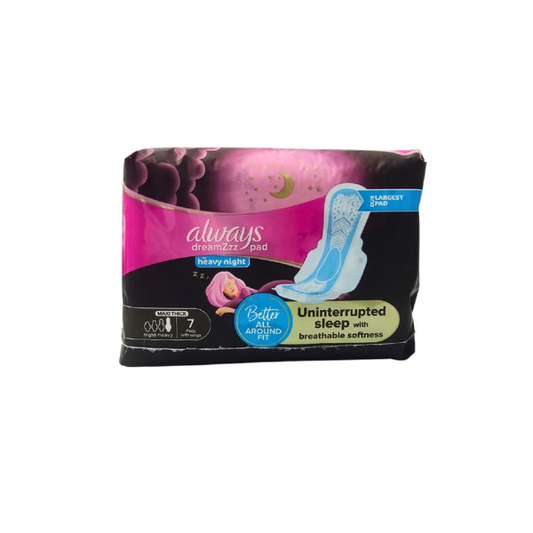 Always Sensitive Night Wings – 7 Pads for Maximum Comfort at Night