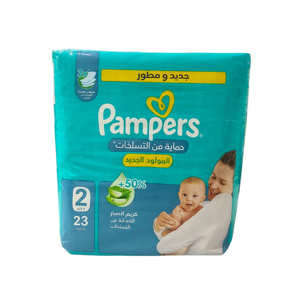 PAMPERS PROTECTION DIAPERS SIZE 2, 23PCS