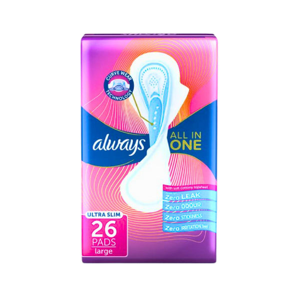 Always Ultra All-in-One – 26 Pads for Ultimate Freshness
