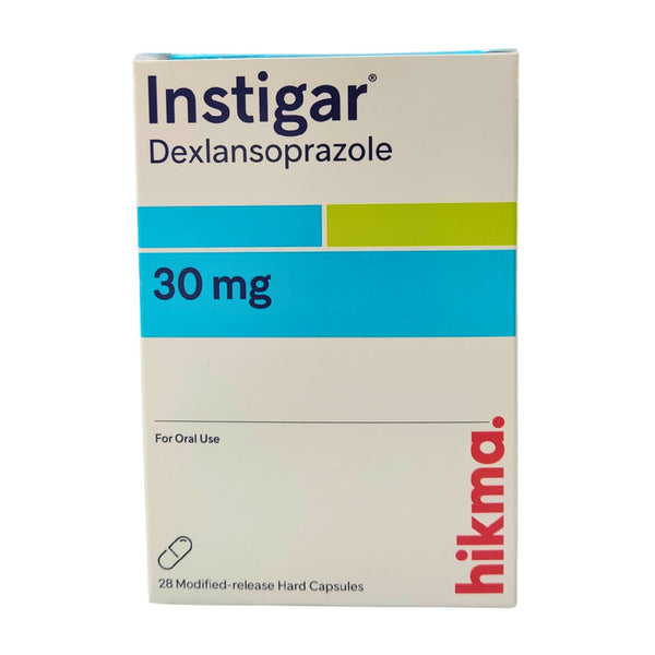 Instigar 30mg for Heartburn 28 Capsules