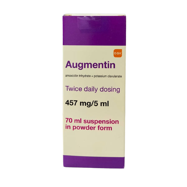 Augmentin Antibiotic Suspension 457mg – 70ml