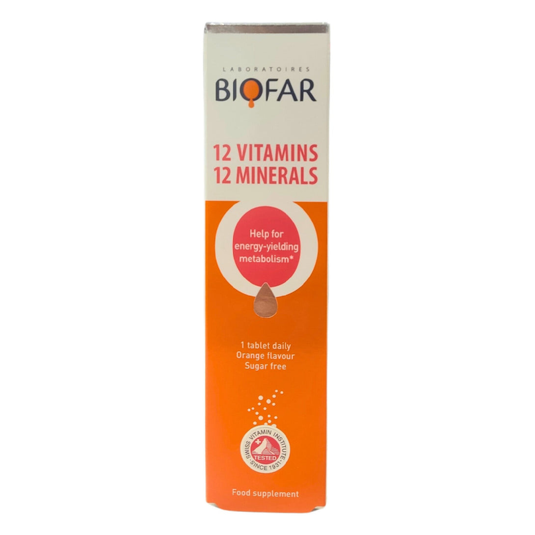 12 Vitamins 12 Minerals Effervescent 20 Tabs Biofar