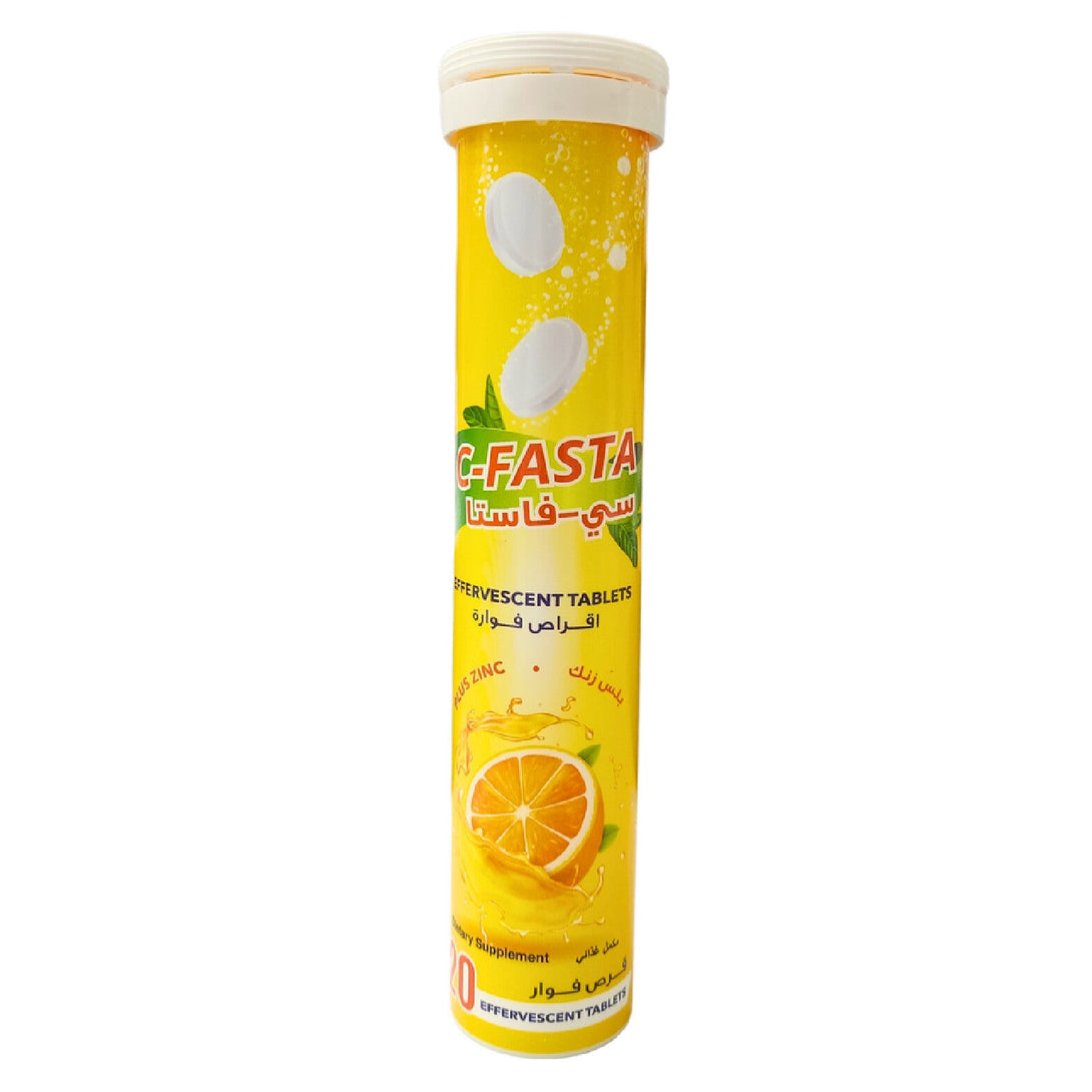 C Fasta 1000MG + Zinc 20MG Effervescent Tablets 20TAB