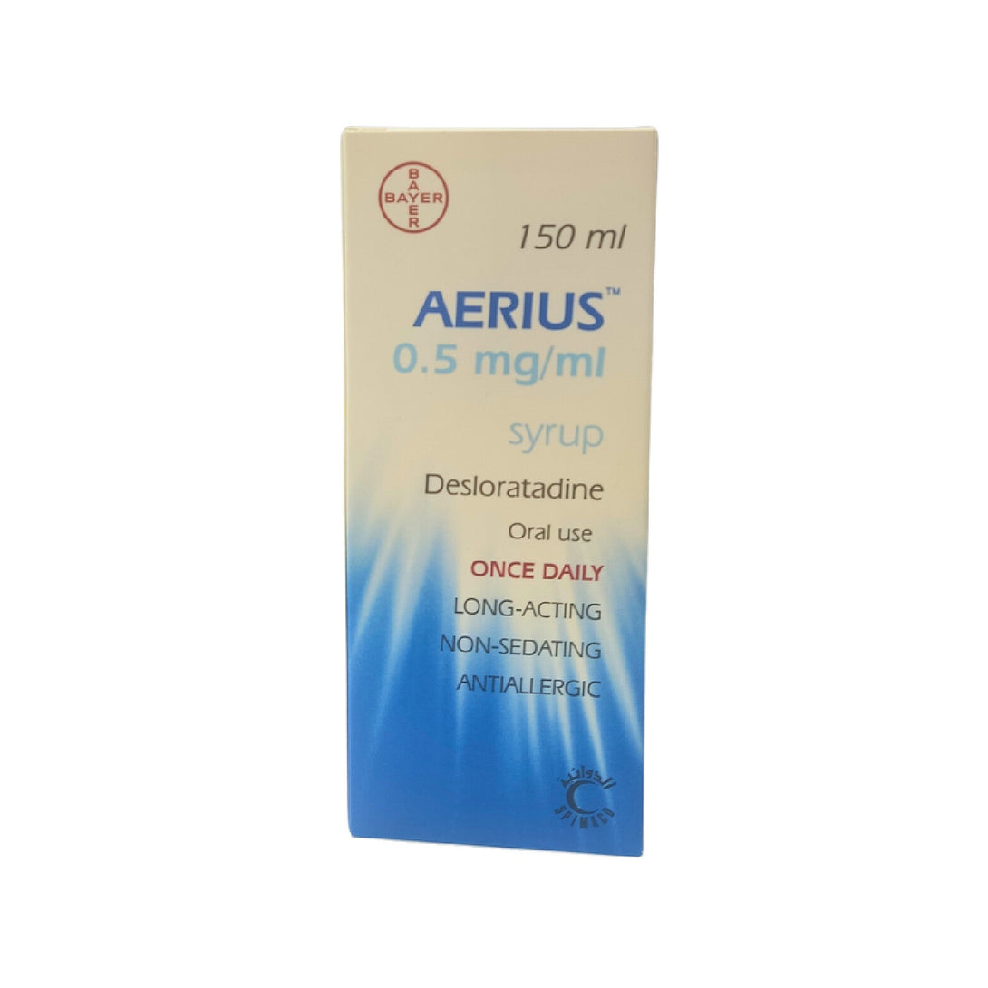 AERIUS 2.5MG/5ML – 150ML Syrup for Seasonal Allergies