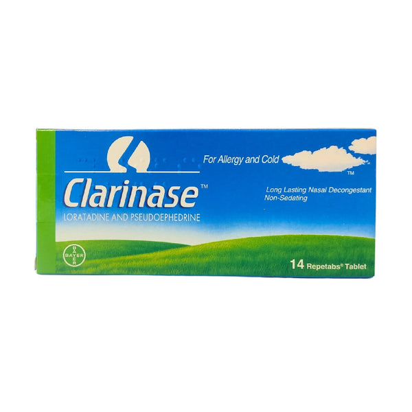 CLARINASE 5MG/120MG Tablets for Allergies