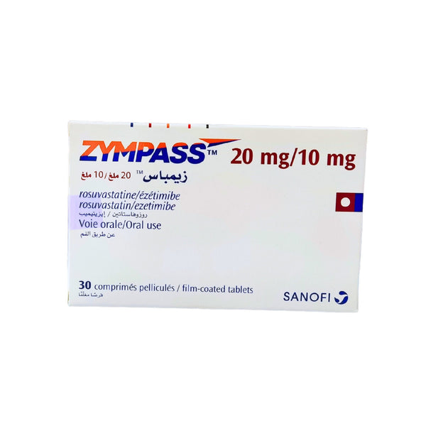 Zympass – Cholesterol Lowering Combo (20/10mg), 30 Tablets