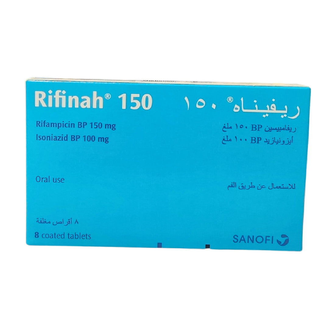Rifinah antibiotic 150 mg 8 capsules