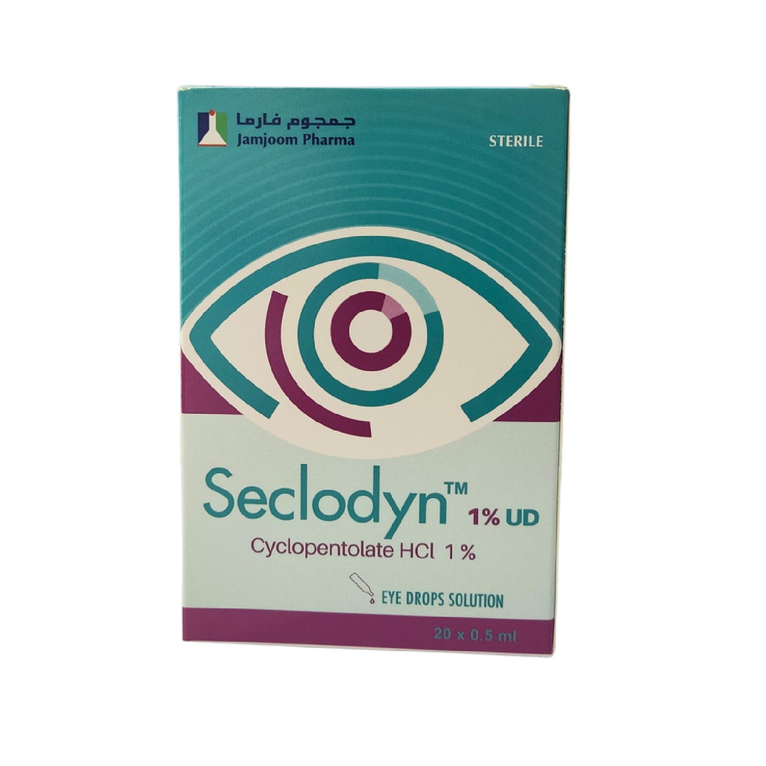Seclodyn Cyclopentolate 1% UD – Sterile Eye Drops 0.5ML x20
