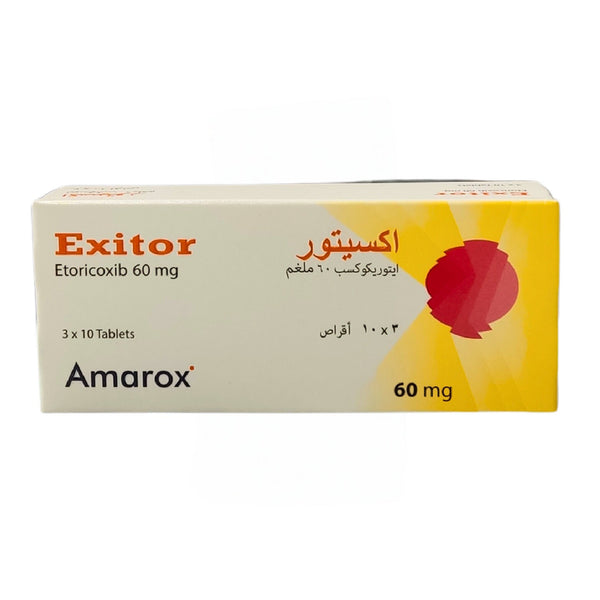 Exitor 60MG tablet anti-inflammatory 30 Tabs