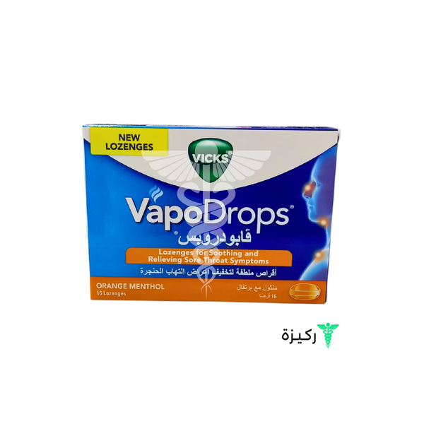 Vicks Vapodrops Menthol Orange 16 Tablets