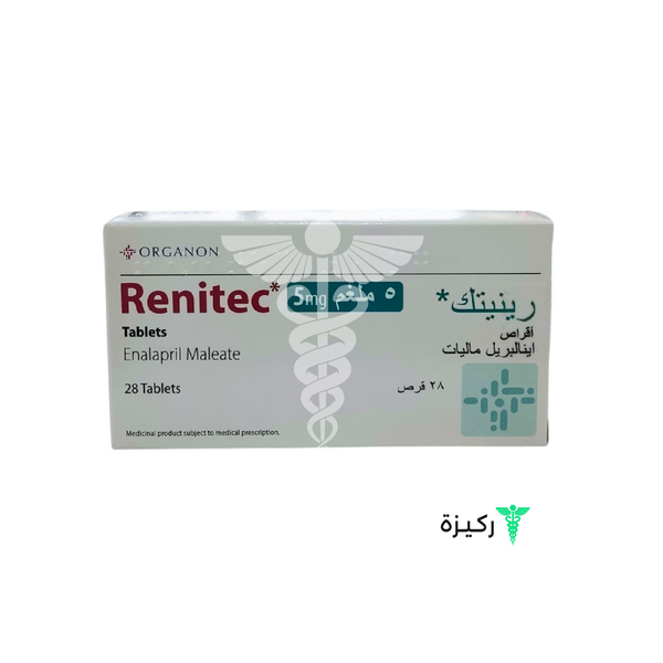 Renitec 5 Mg   Enalapril Maleate For Lowering Blood Pressure 28 Tab