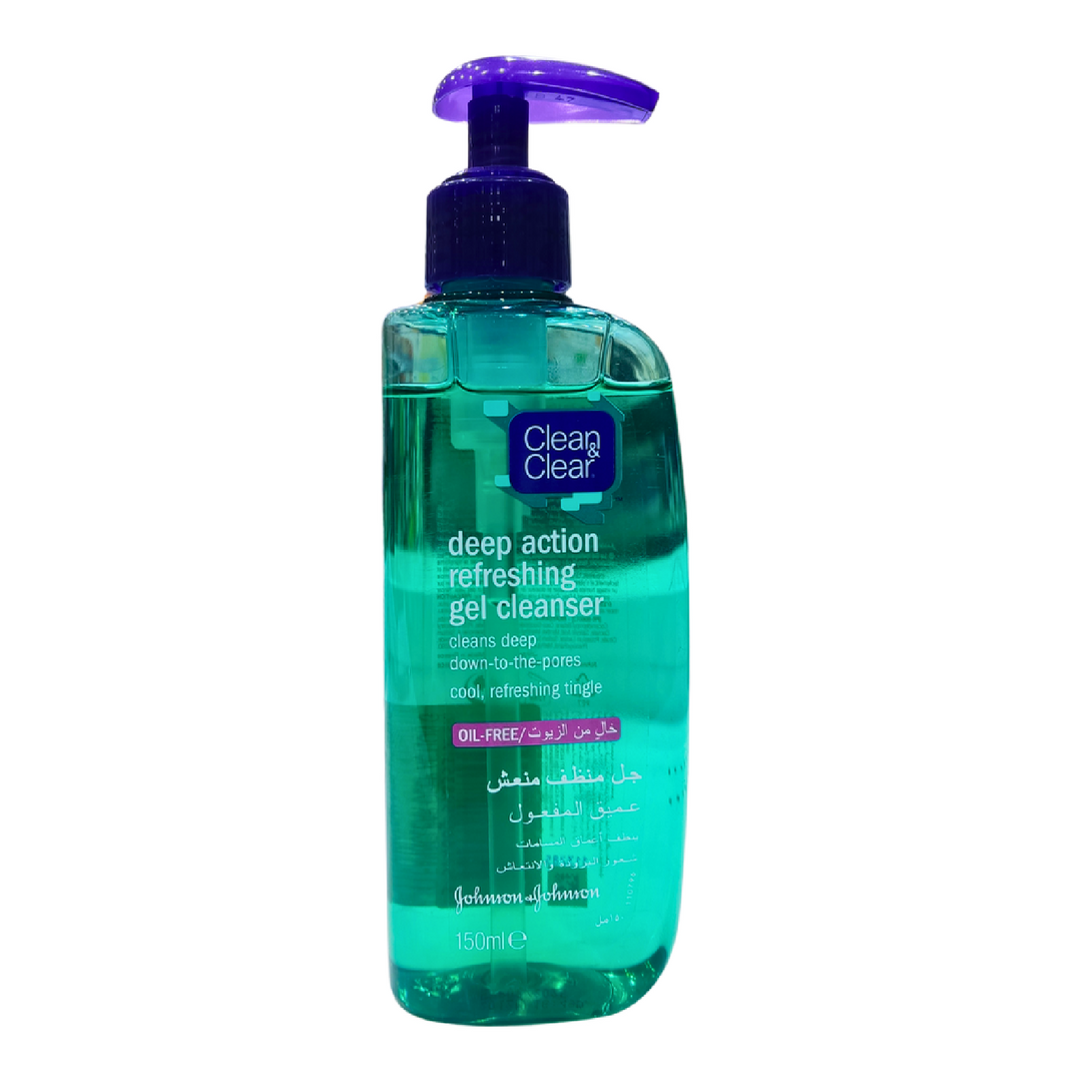 Clean & Clear Deep Action Gel Cleanser – Oil-Free & Refreshing