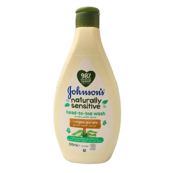 JOHNSON’S Naturally Sensitive Head-to-Toe Wash 395ml