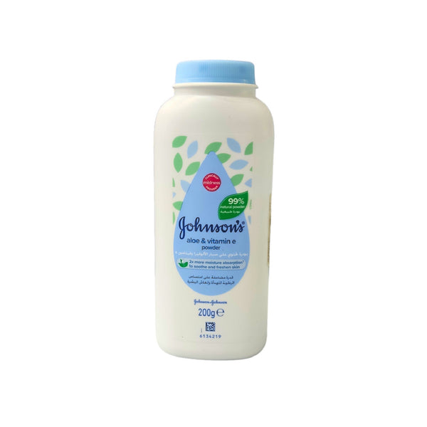 ALOE & VITAMIN E POWDER 200 GM JOHNSON