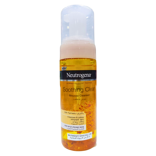 Neutrogena Calm & Clear Mousse Cleanser – Turmeric Infused – 150ml