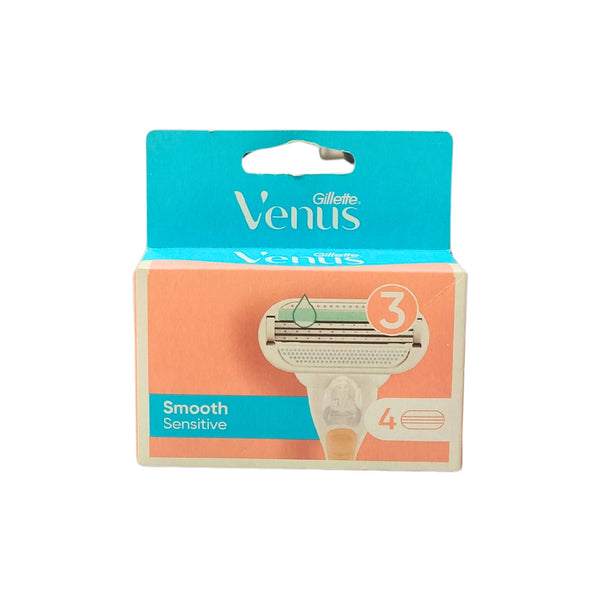 Venus Smooth Sensitive Blades – Gentle Shave For Delicate Skin (4 Pcs)