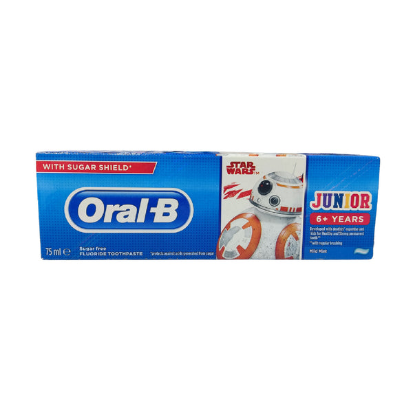 oral b for jumiors +6 yrs 75 ml