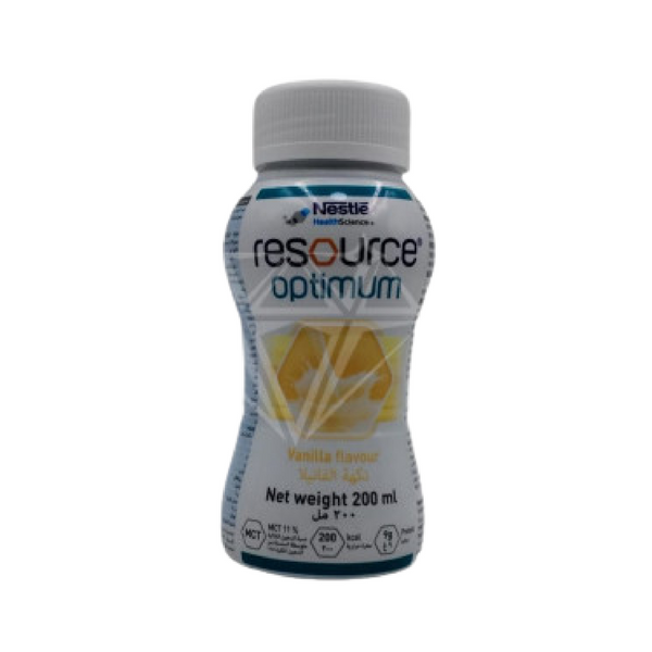 Nestle Resource Optimum Vanilla Flavor 24 X 200 Ml 1+1 free