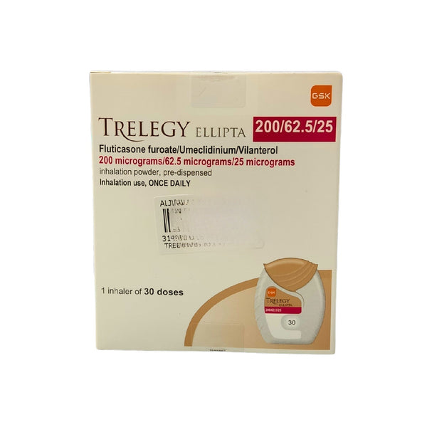 Trelegy Ellipta 200 62.5 25mcg 30 Doses