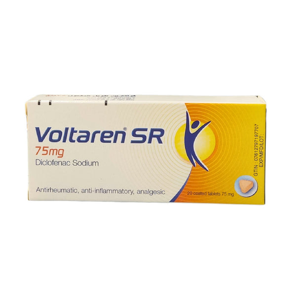 Voltaren 75MG SR tablet for pain 20 Tabs
