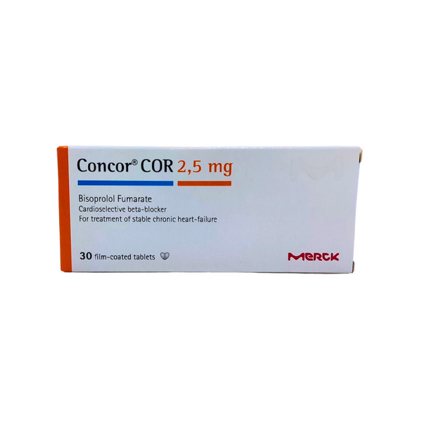 Concor-Cor 2.5 Mg 30 Tablets