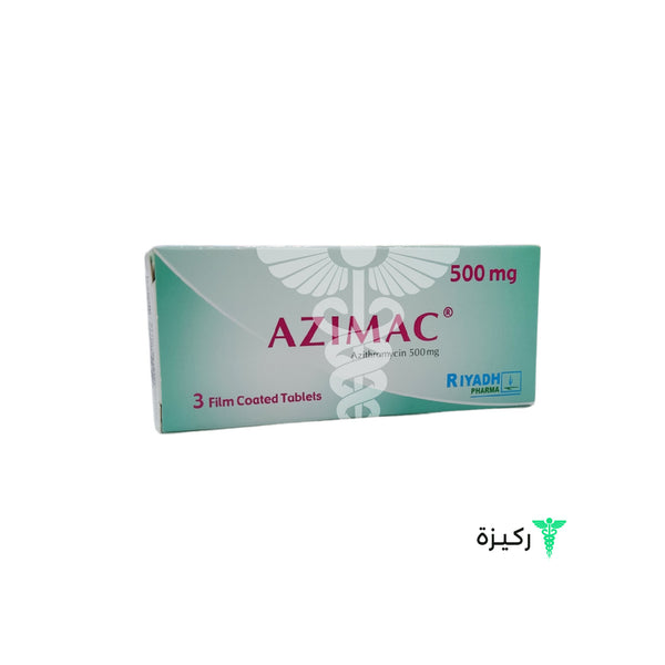 Azimac, Antibiotic For Gonorrhea & Acne Treatment - 500 Mg 3 Tablets