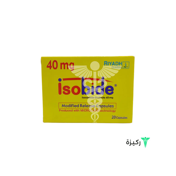 Isobide For Angina Pectoris 40 Mg - 20 Capsules