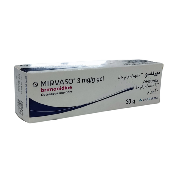 Mirvaso Gel 3 Mg/Gm For Persistent Facial Treatment - 30Gm