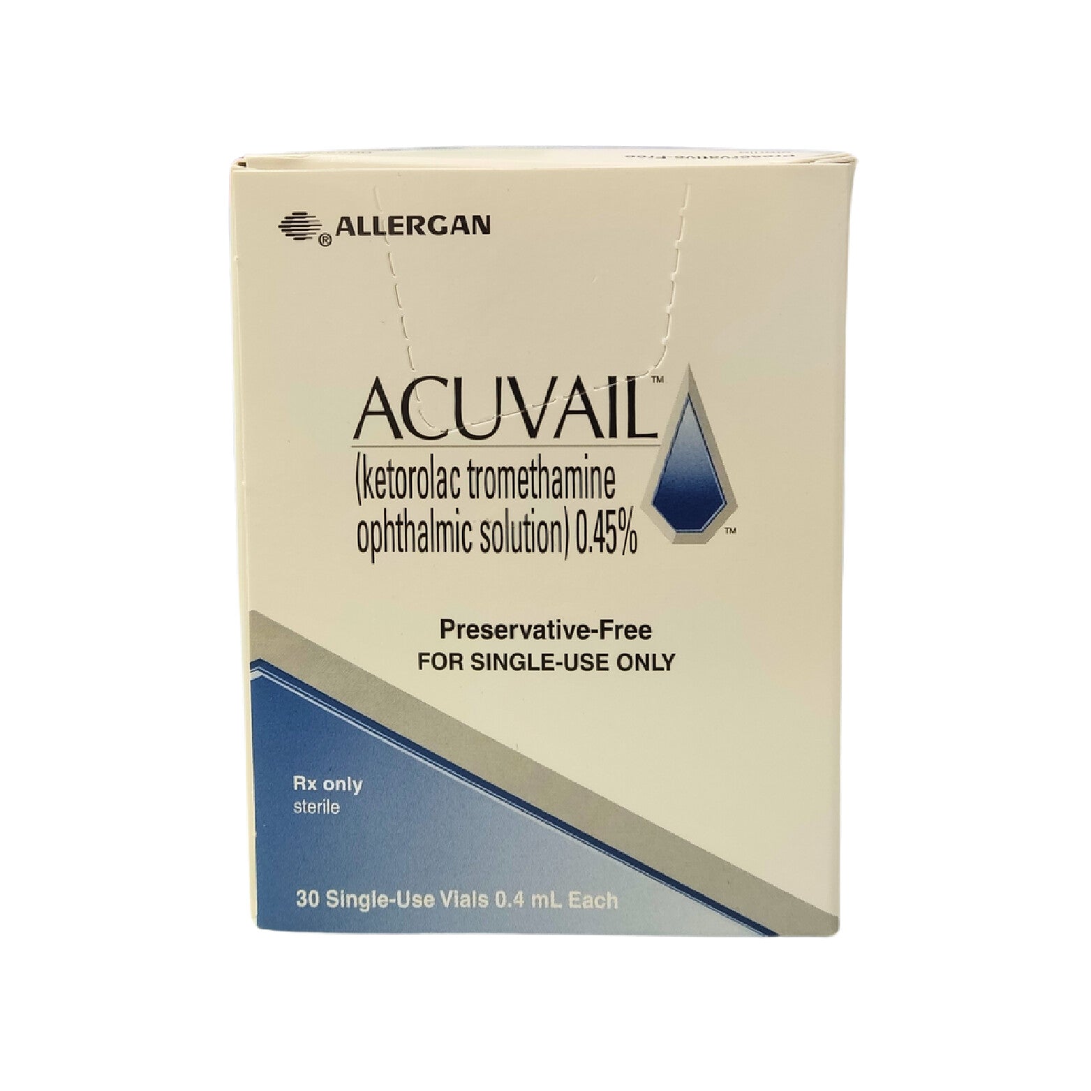 Acuvail Eye Drops 30 Single Use Vials 0.4ml – Rakiza