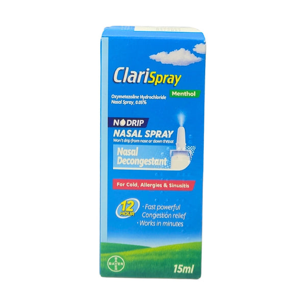 Clarispray Menthol Nasal Spray 15ML