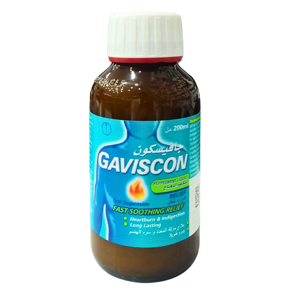 Gaviscon Peppermint 200ML Antacid Syrup