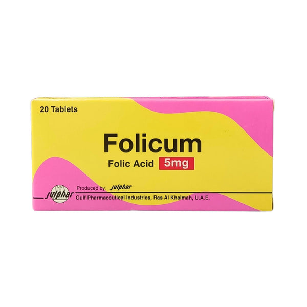 Folicum  Folic Acid 5Mg Tablets