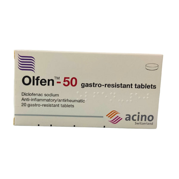 Olfen 50mg Tablets – Fast Pain Relief – Pack of 20