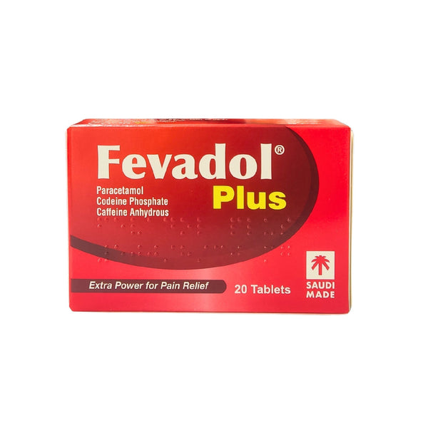 Fevadol Plus tablet for pain 20 Tabs