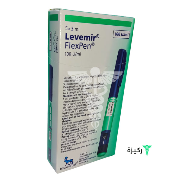 Levemir 100 Iu Flexben 5 Pens 3 Ml