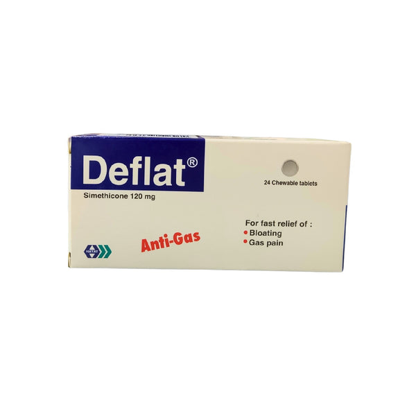 DEFLAT 120MG Chewable Digestive Relief