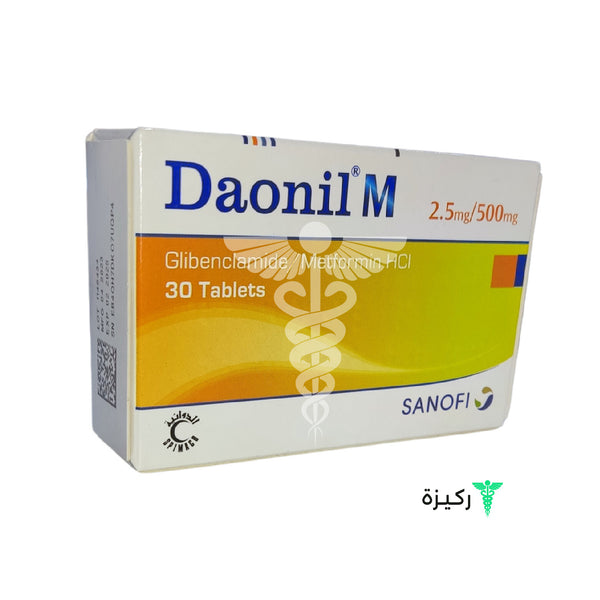 Daonil M 2.5Mg/500Mg 30 Tablets